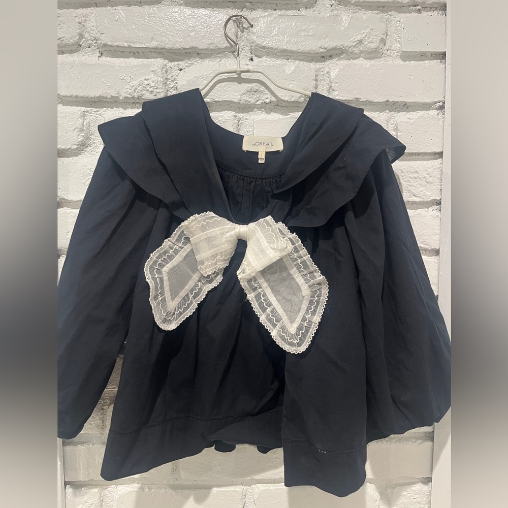 THE GREAT. The Relic Top in Black size 0. - Picture 5 of 5